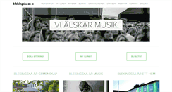 Desktop Screenshot of blekingska.se