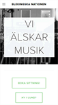 Mobile Screenshot of blekingska.se